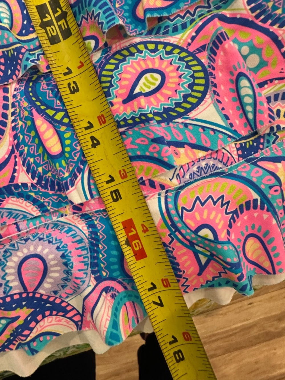 Lulu-B Pink & Blue Paisley Cha Cha Skort - Picture 3 of 6